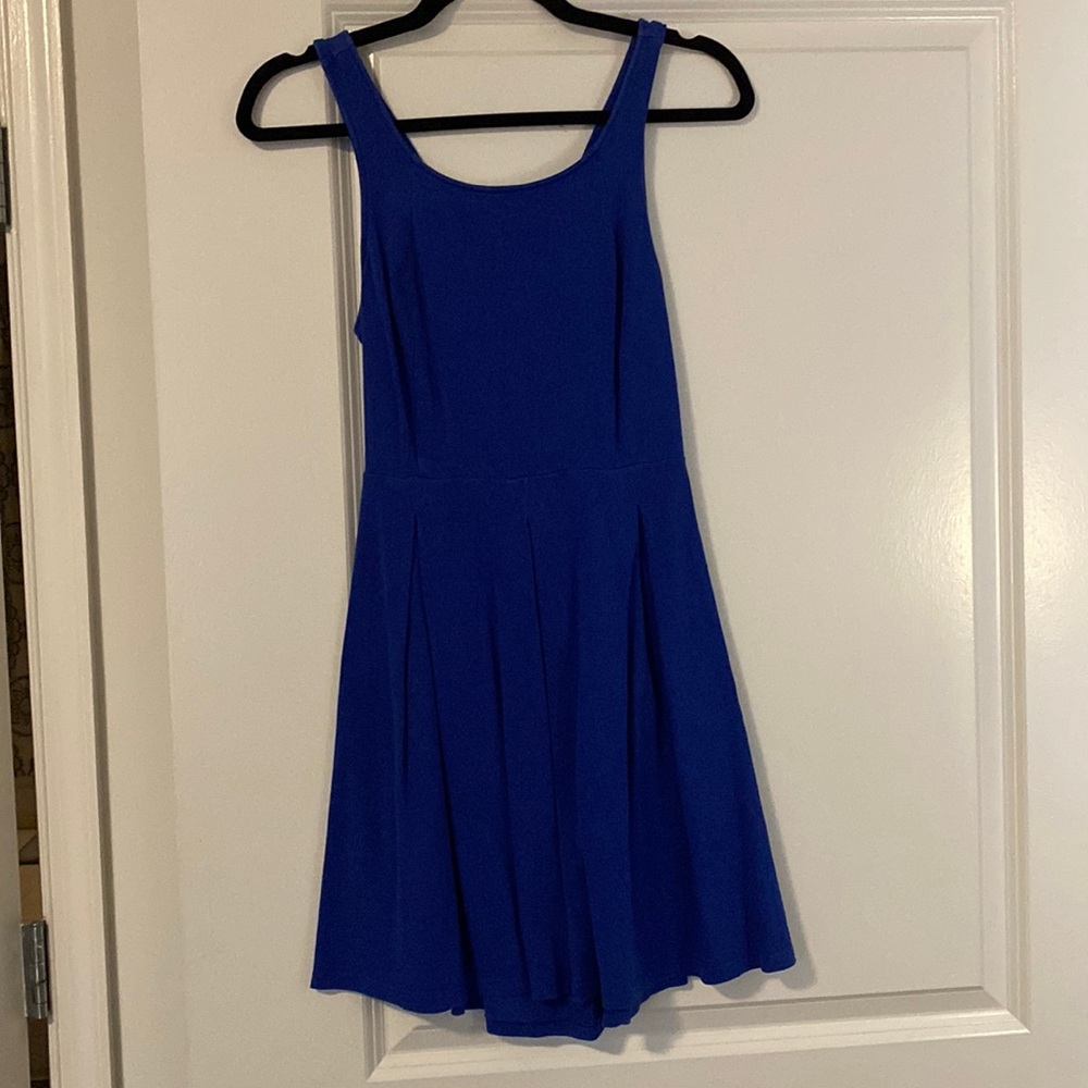 Crisscross back skater dress